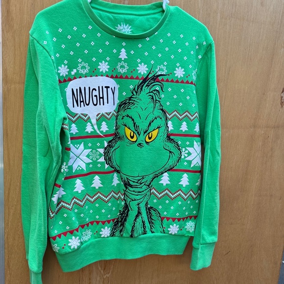 Green Grinch Holiday Sweater - Picture 1 of 4